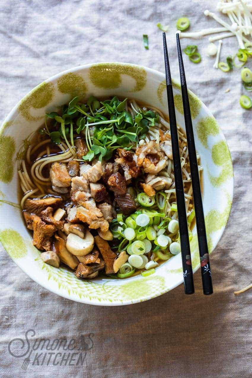 Pork belly ramen noodle dish | insimoneskitchen.com