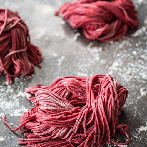 How to make red beetroot pasta | insimoneskitchen.com