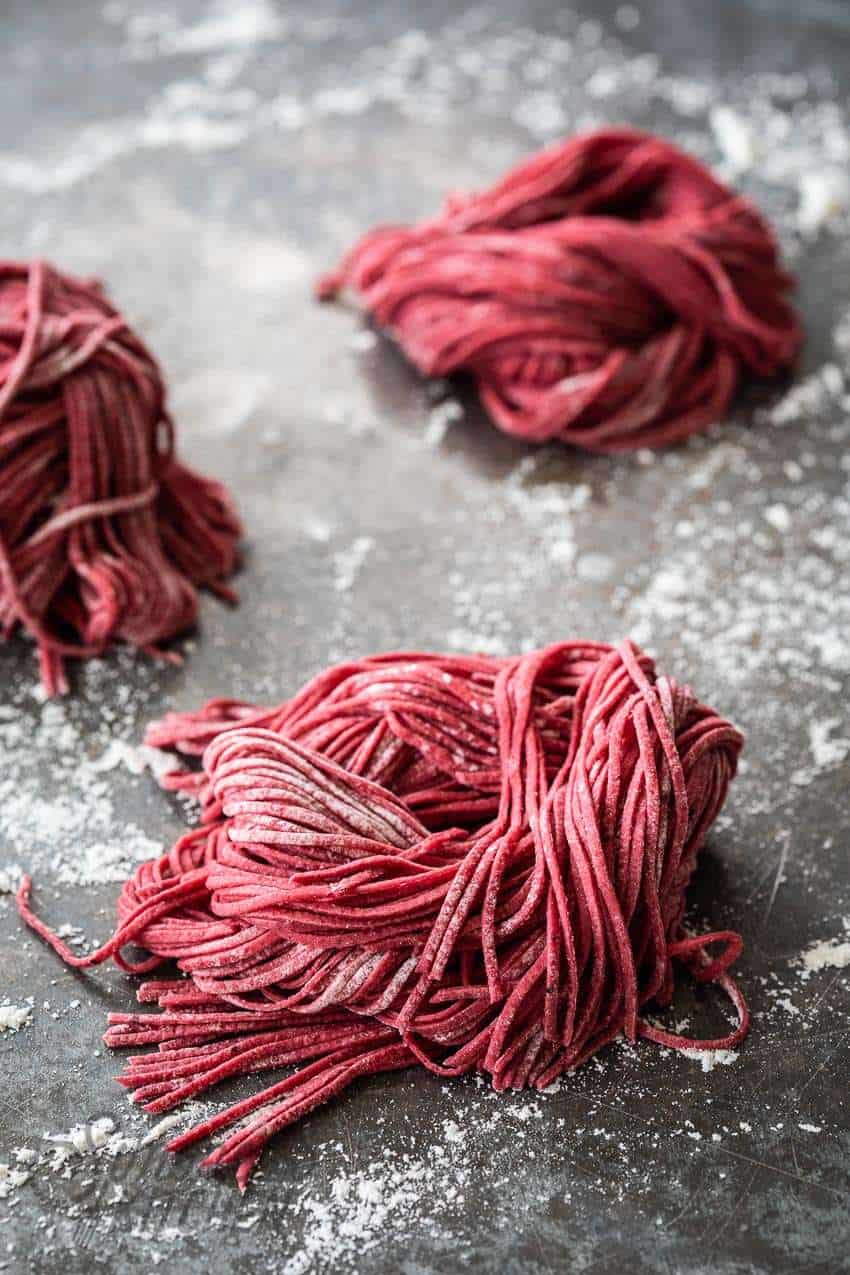 How to make red beetroot pasta | insimoneskitchen.com
