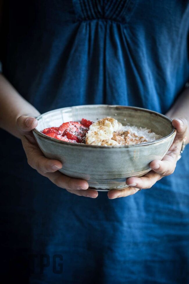 Almond pumpkin bowl | insimoneskitchen.com