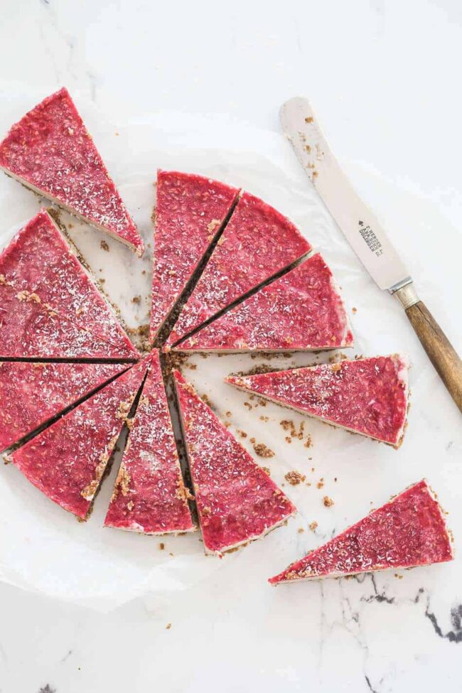 paleo and vegan no bake cheesecake