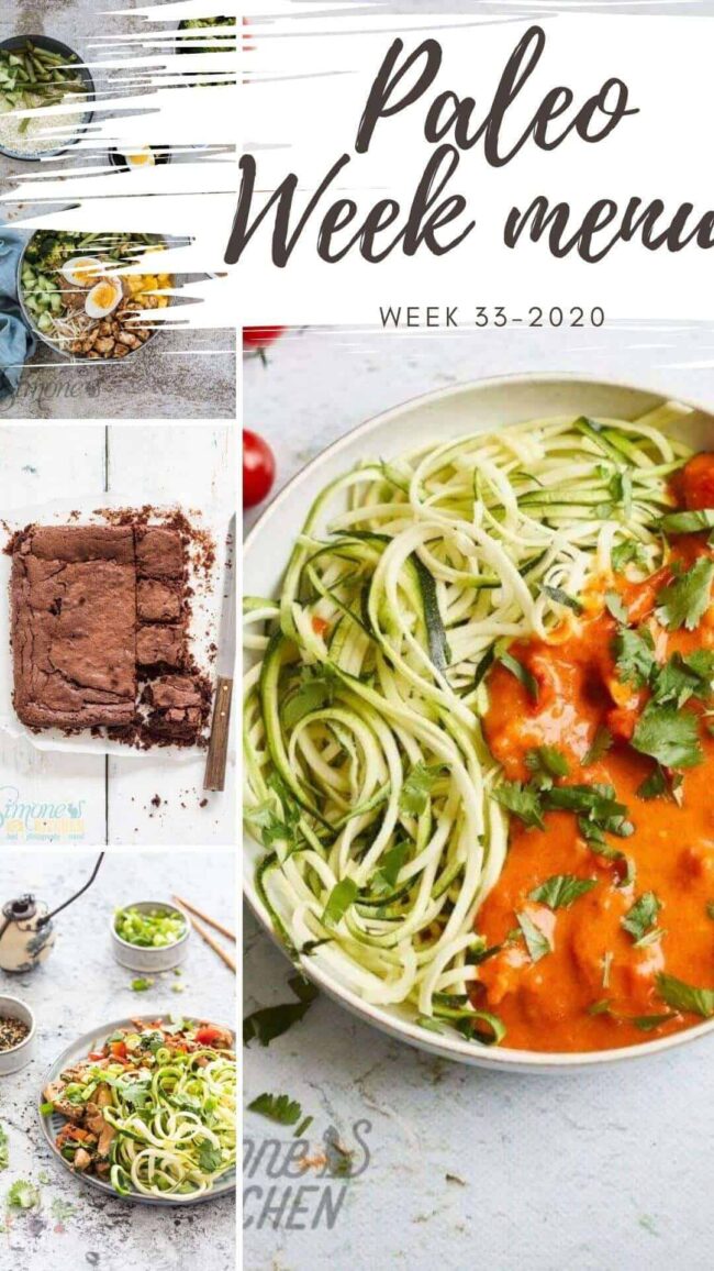 Paleo week menu