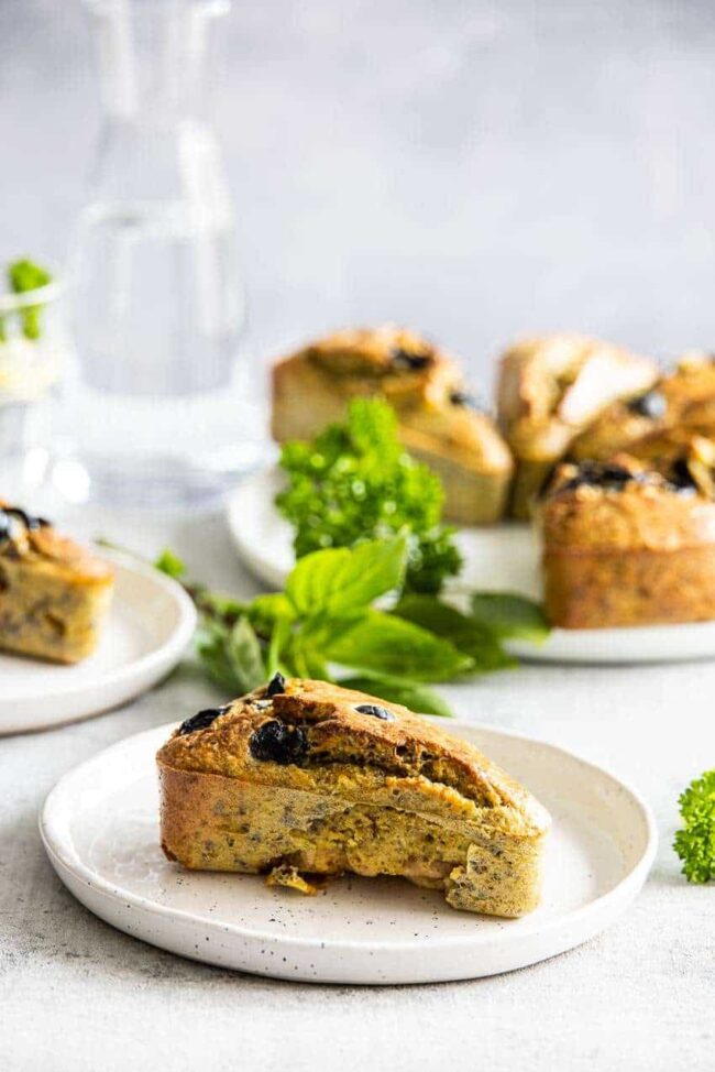 delicious buns with pesto and chicken