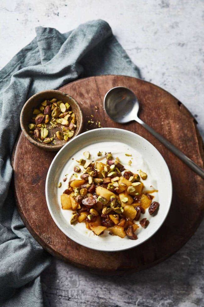 apple compote with chestnuts