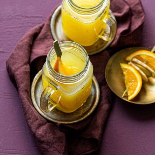 Ginger tea with orange