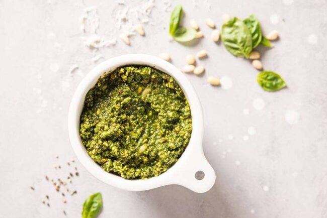 homemade pesto