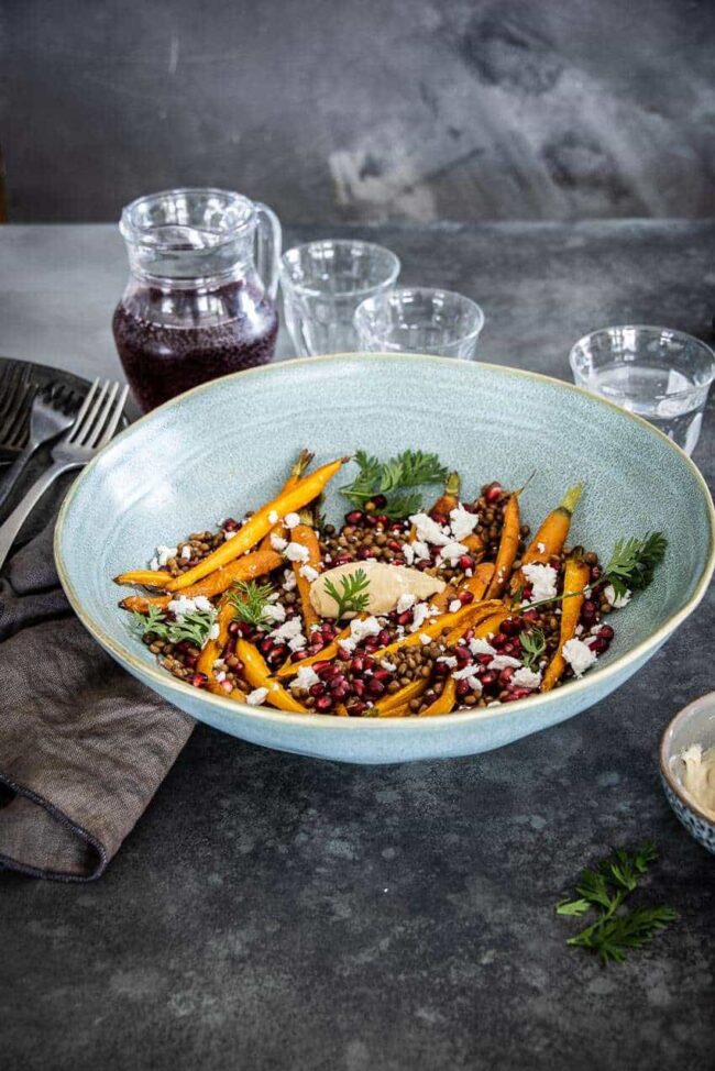 lentil salad with carrots