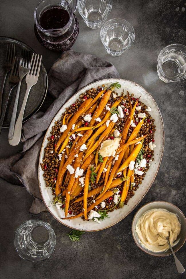 lentil salad with carrots