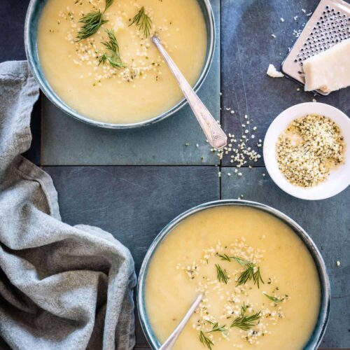 Fennel leek soup