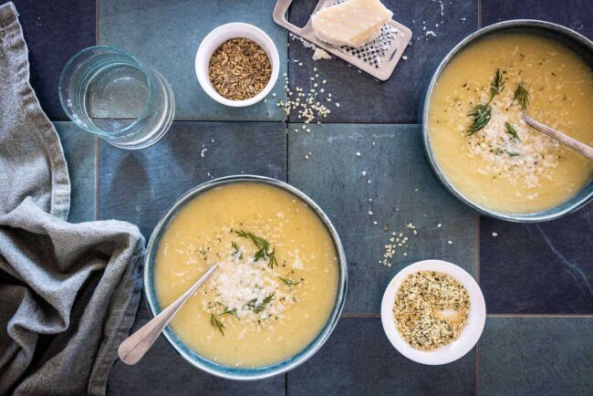 Fennel leek soup