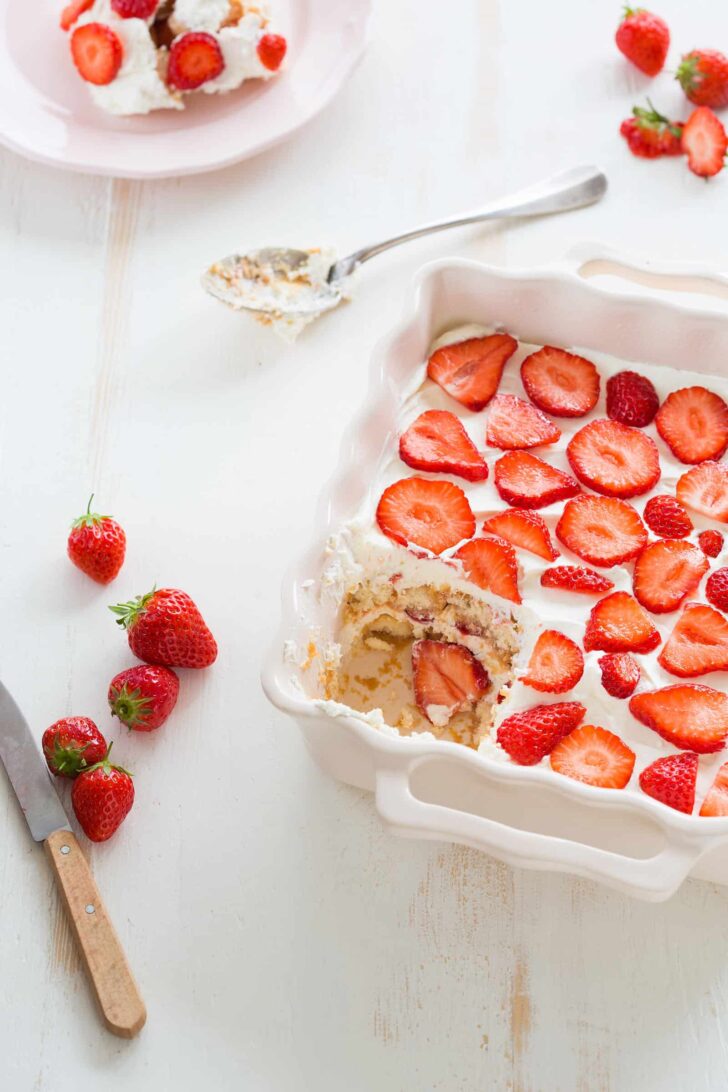Strawberry tiramisu