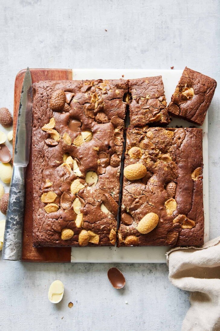 Easter egg brownies
