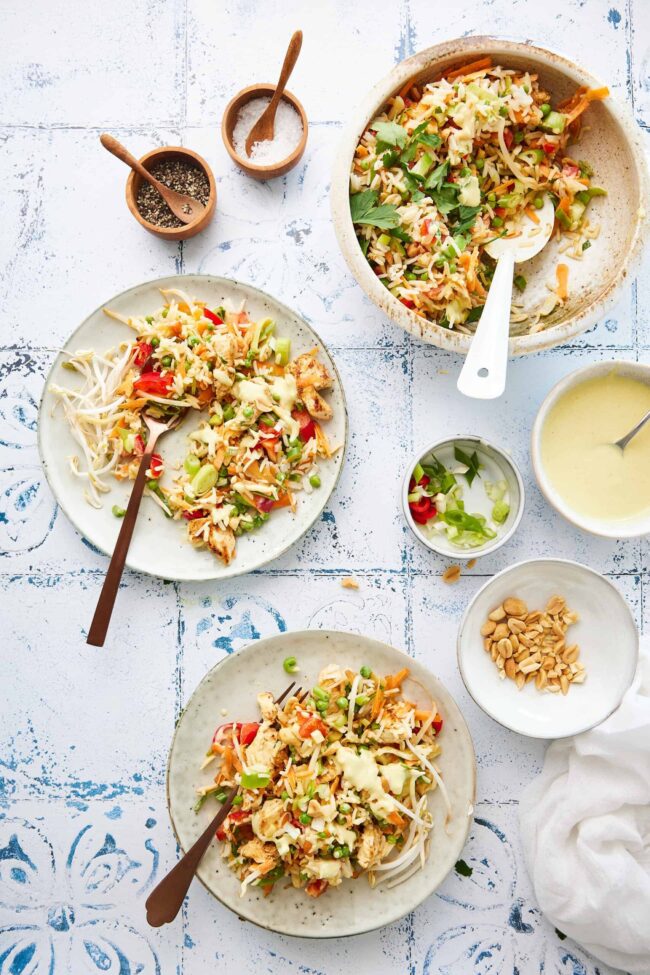 Rice salad with chicken