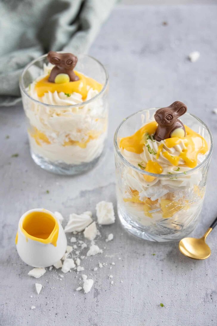 Eton mess with lemon curd