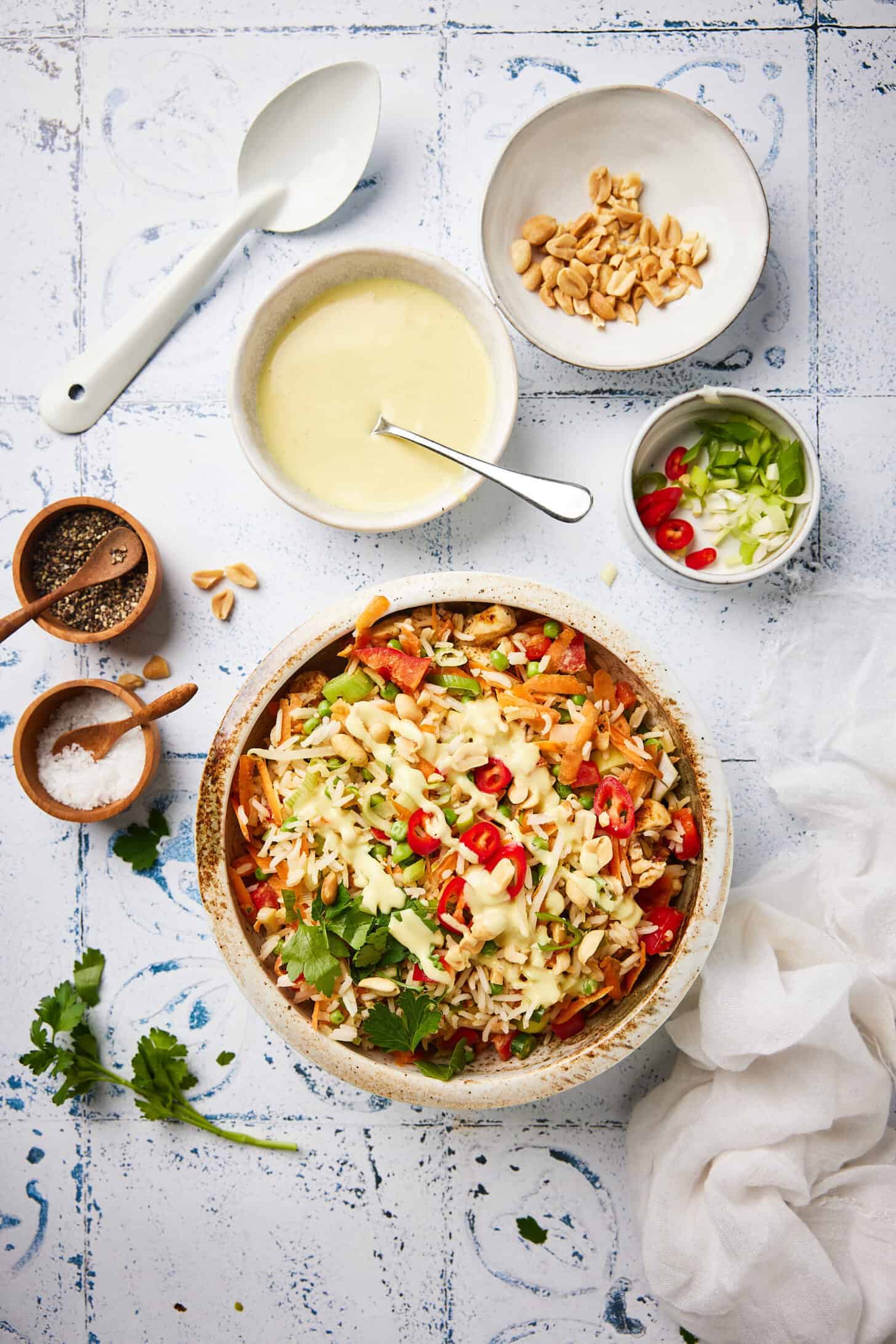 Chicken and rice salad