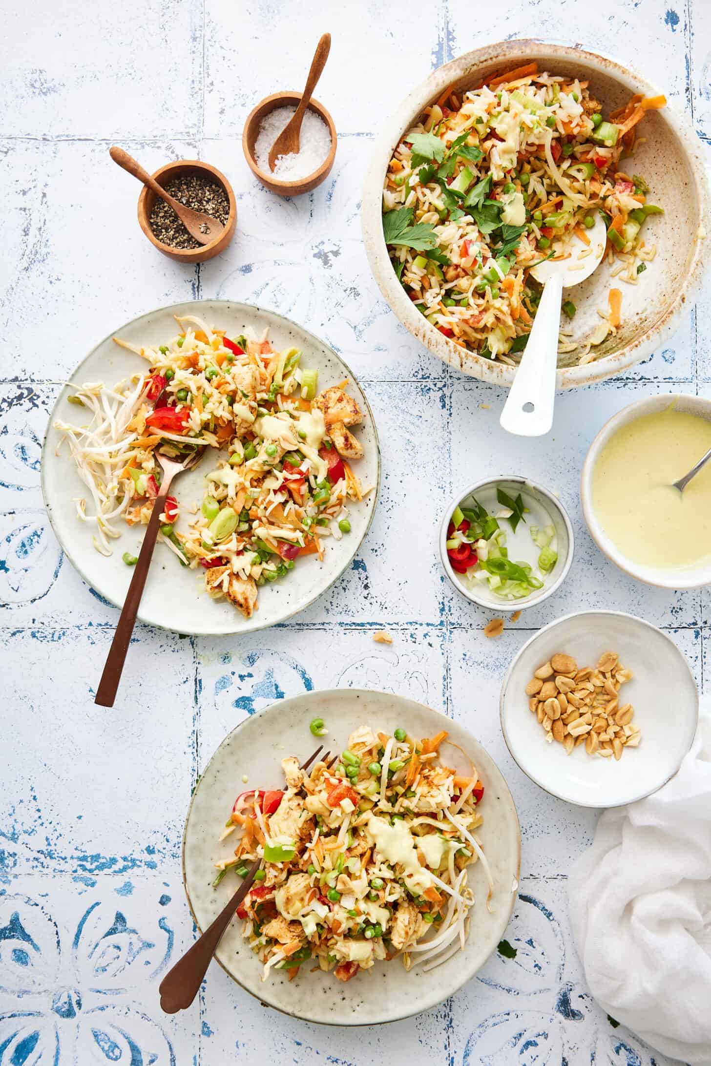 Chicken and rice salad