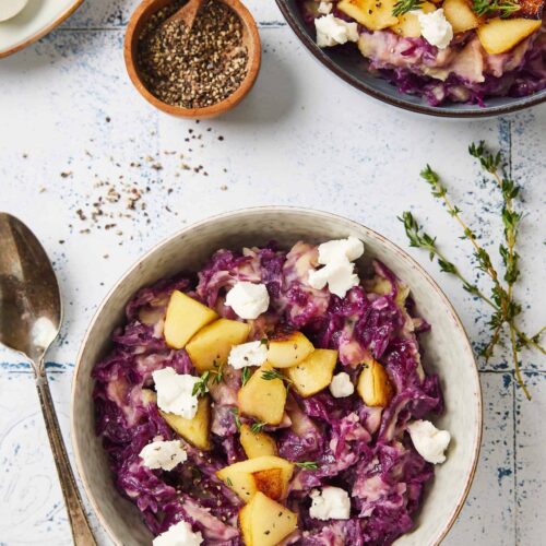red cabbage mash