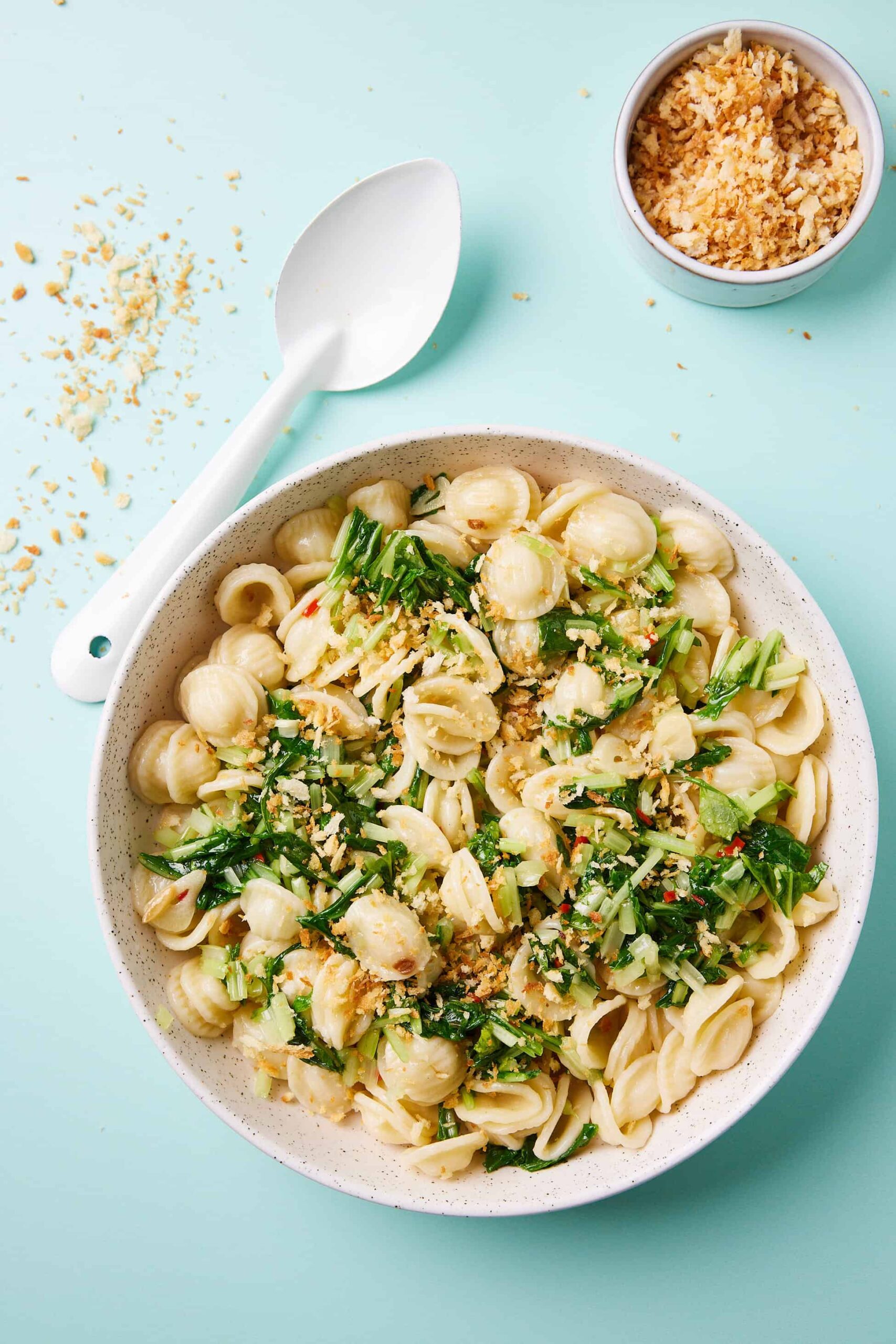 Pasta with turnip greens
