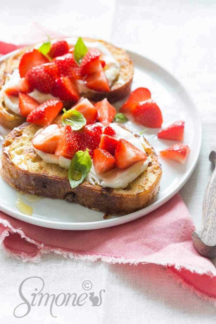 Strawberry french toast