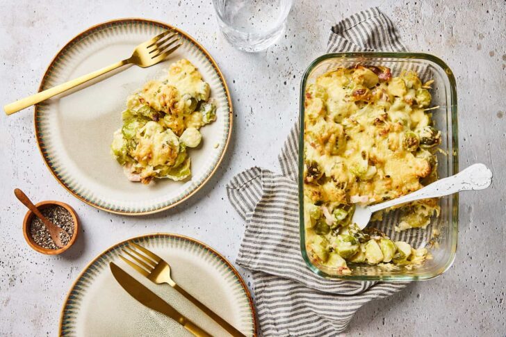Brussels sprouts gratin