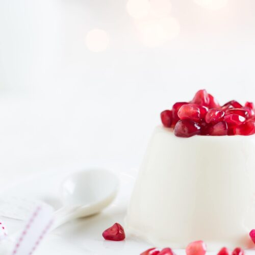 pomegranate pannacotta