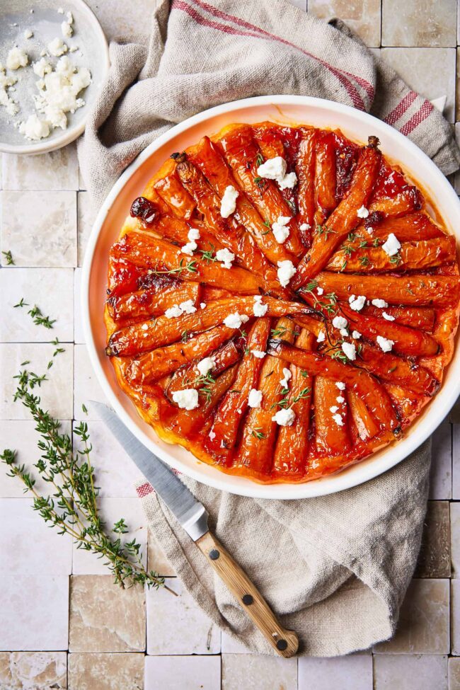 carrot tarte tatin