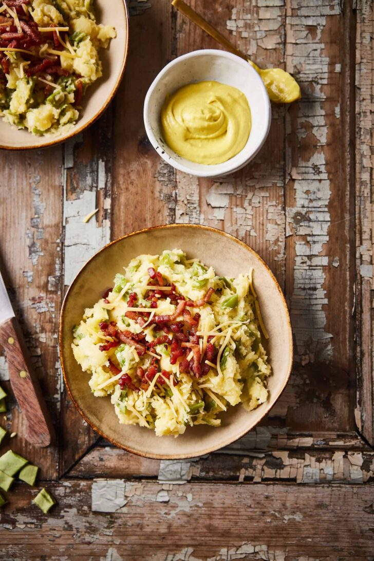 Runner bean mash (snijbonen stamppot)