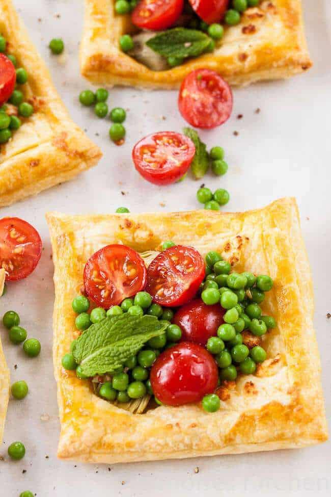 artichoke and feta tarts