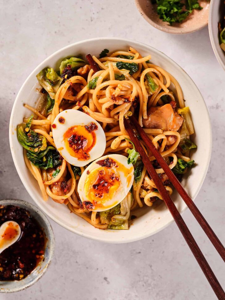 Curly endive stir fry