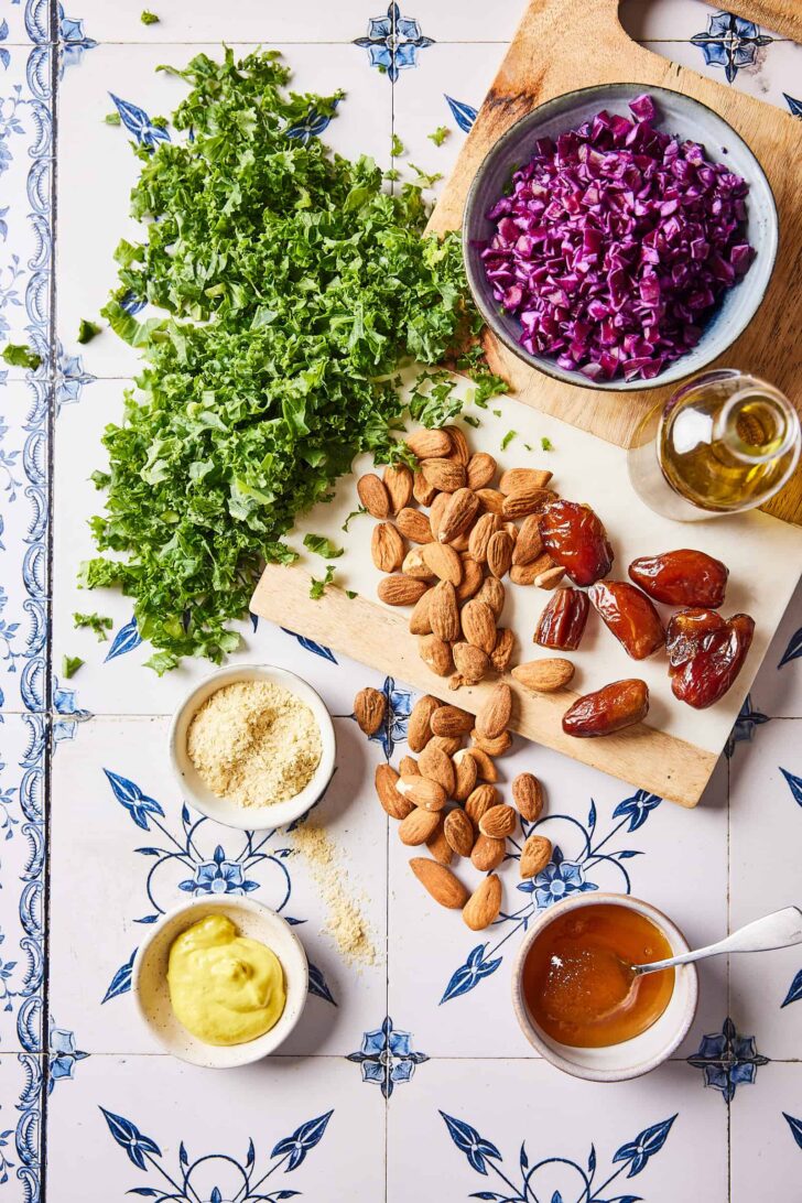Ingredients for the kale salad