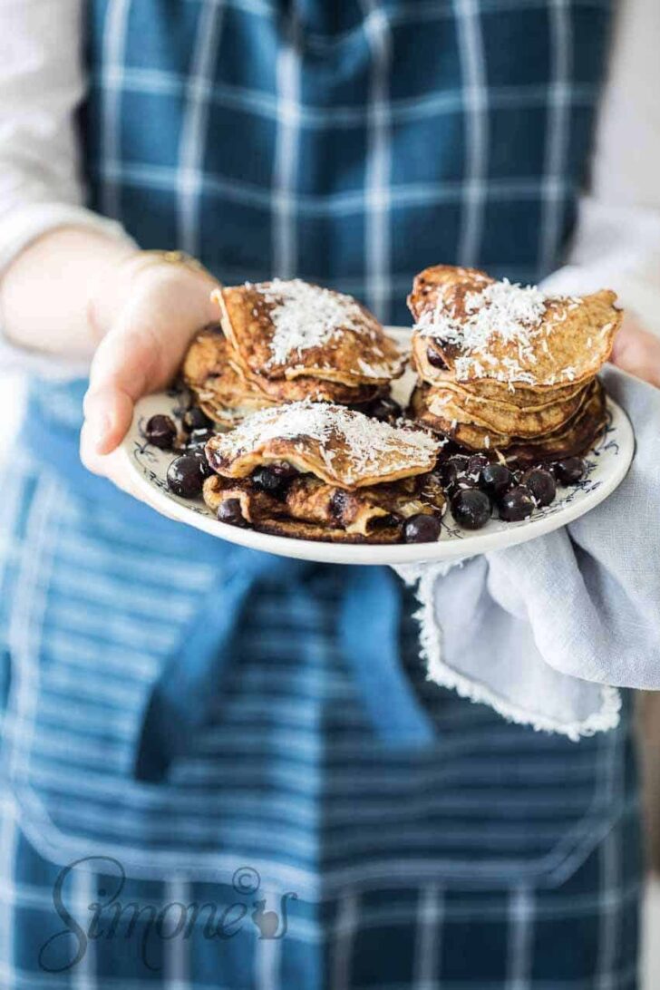 coconut banana pancakes