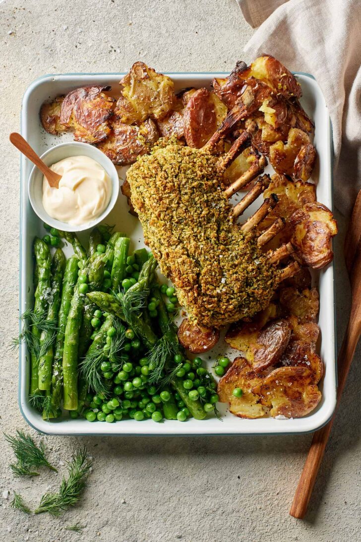 Roasted rack of lamb