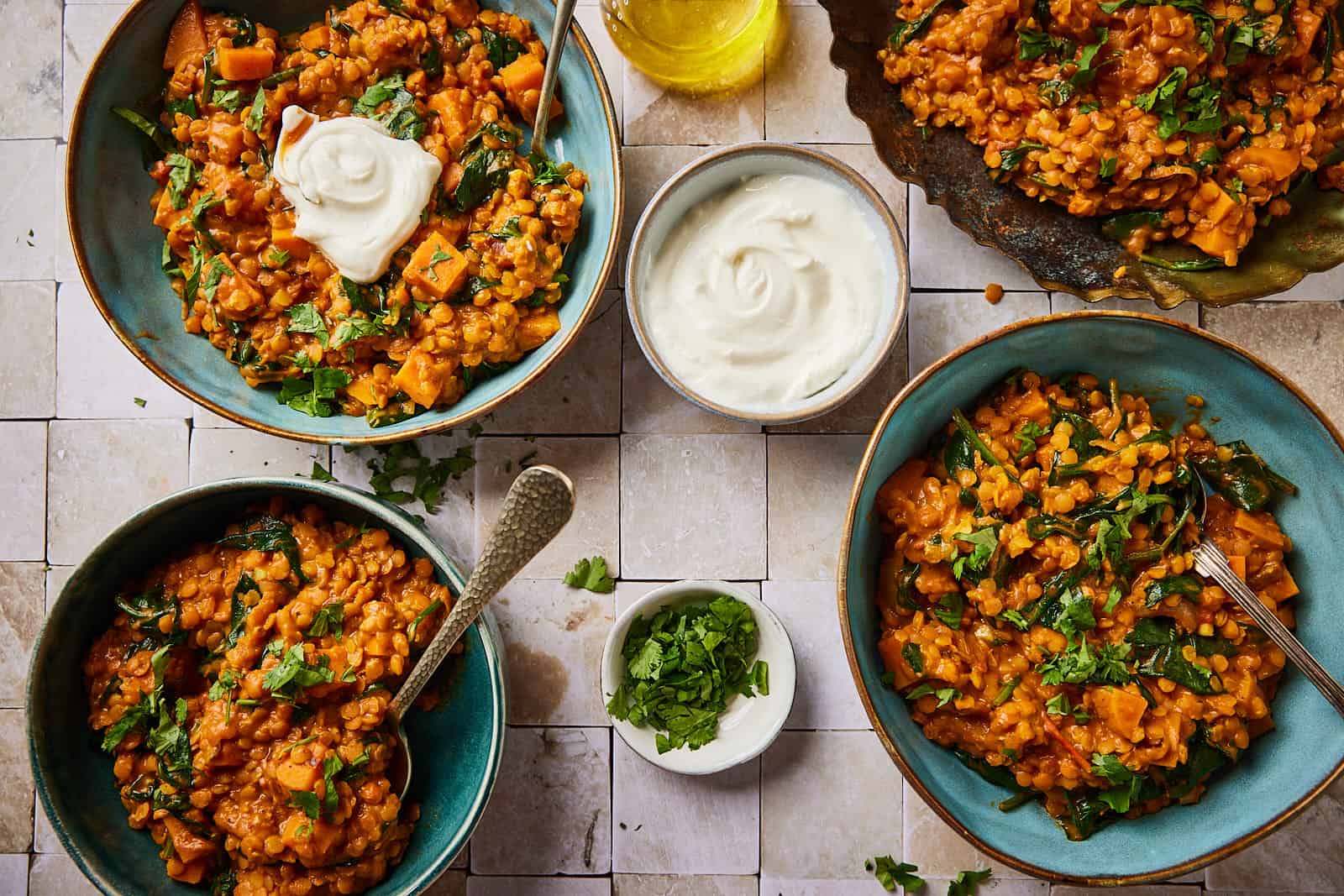 sweet potato and spinach dahl
