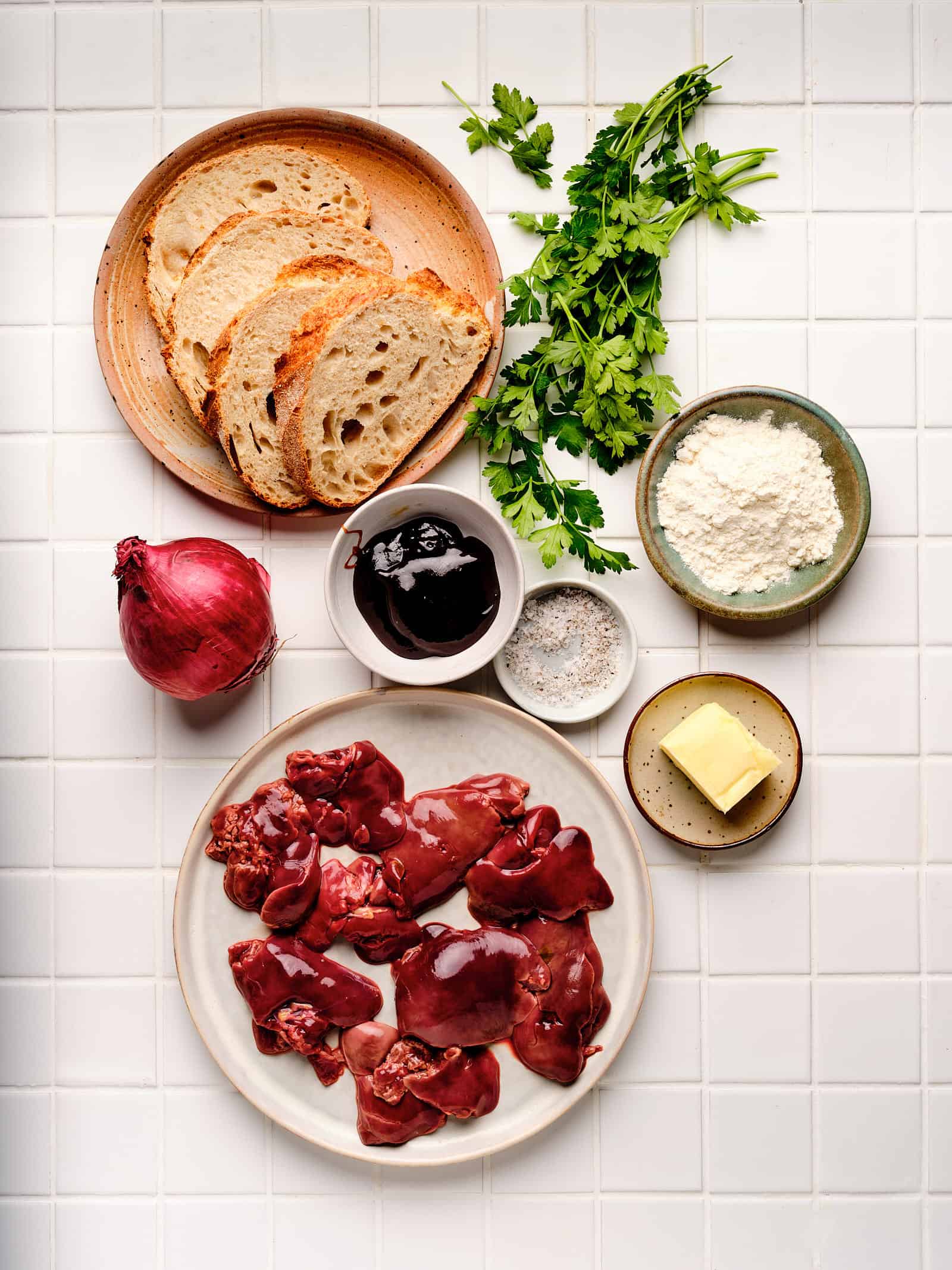 Ingredients for air fryer chicken livers