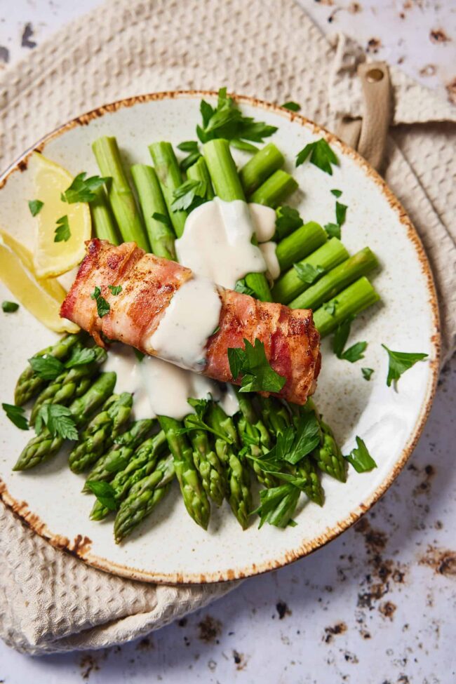 Monkfish wrapped in pancetta