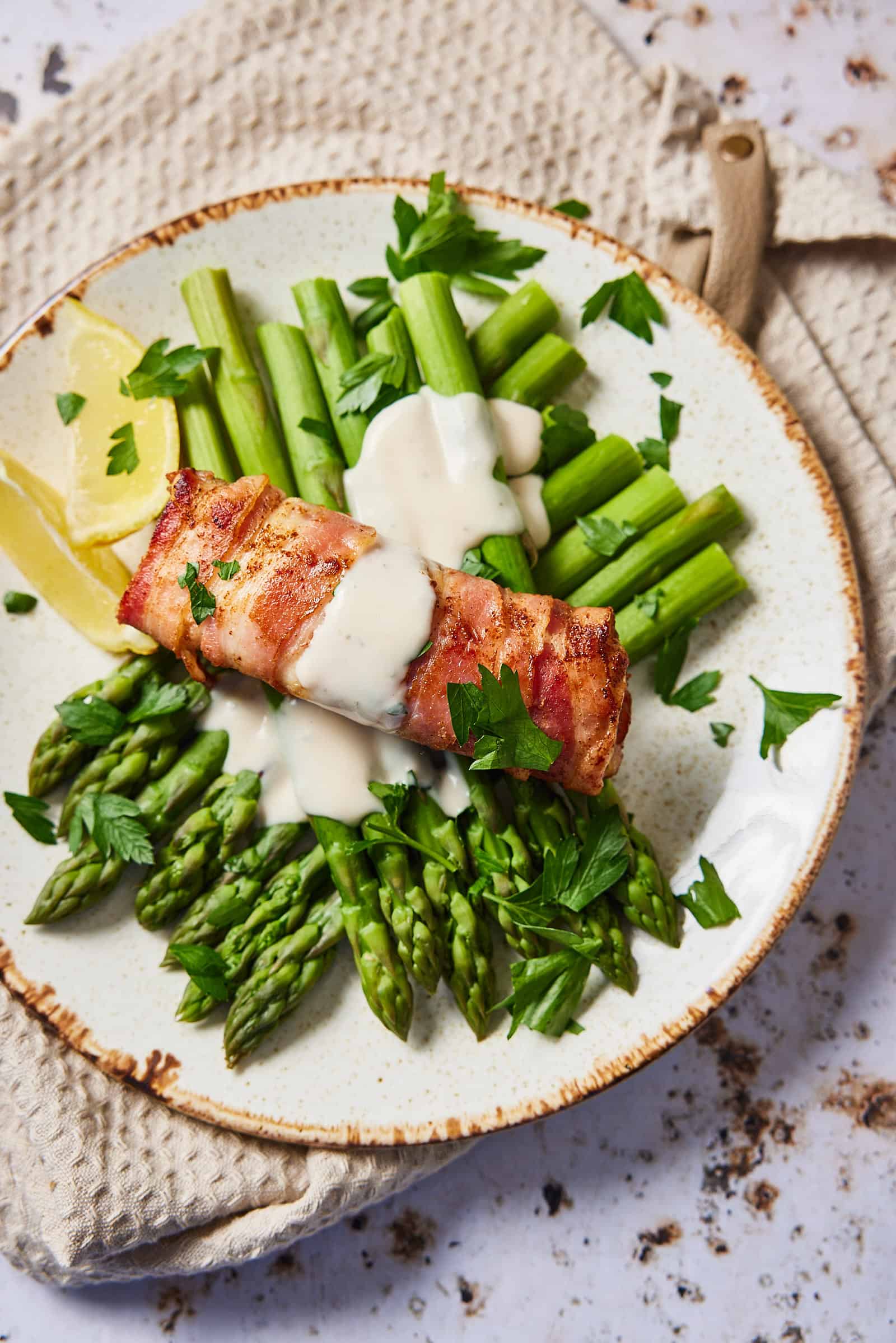 Monkfish wrapped in pancetta