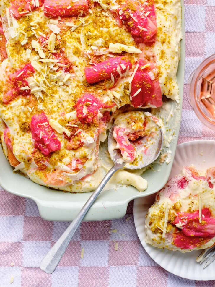 rhubarb tiramisu