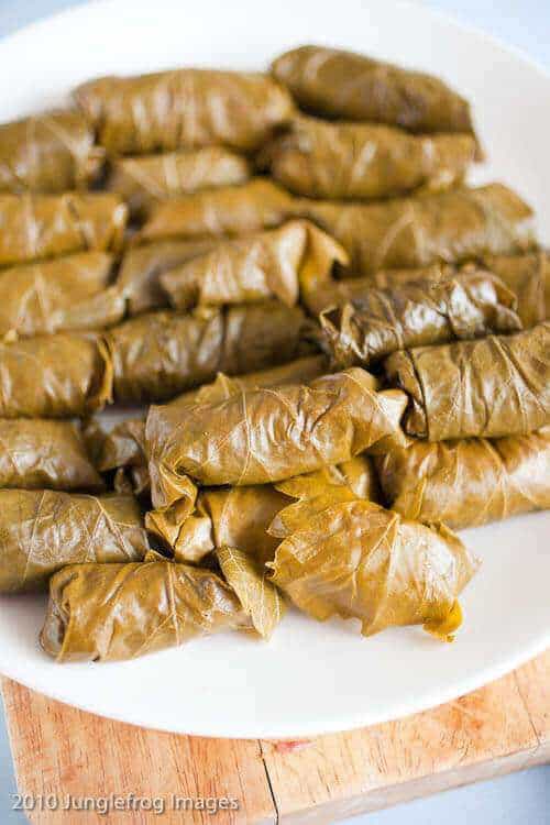 Making dolmades