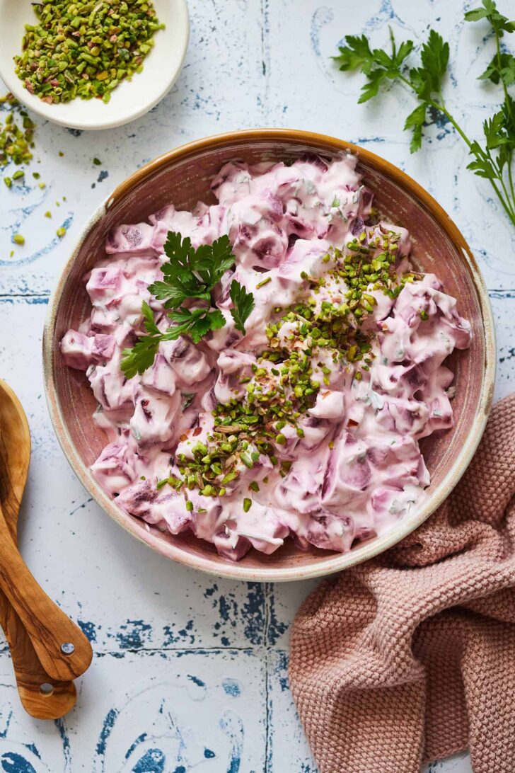 pantzarosalata or greek beetroot salad