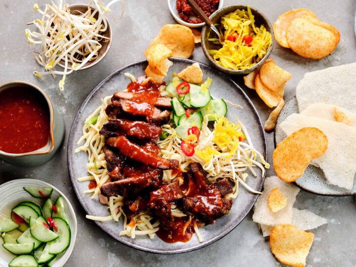 Babi pangang or roasted pork shoulder