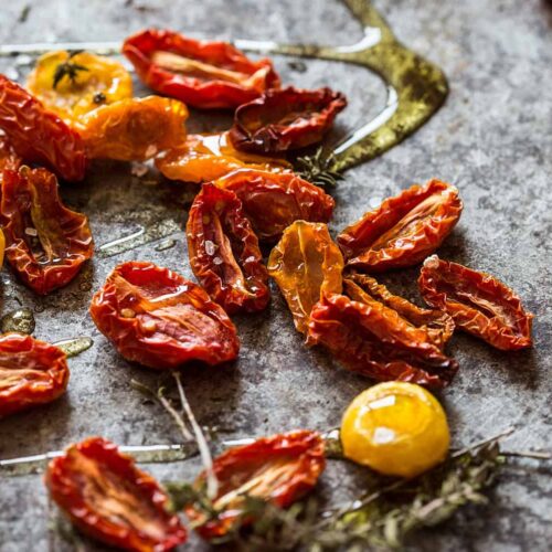 Oven sun-dried tomatoes