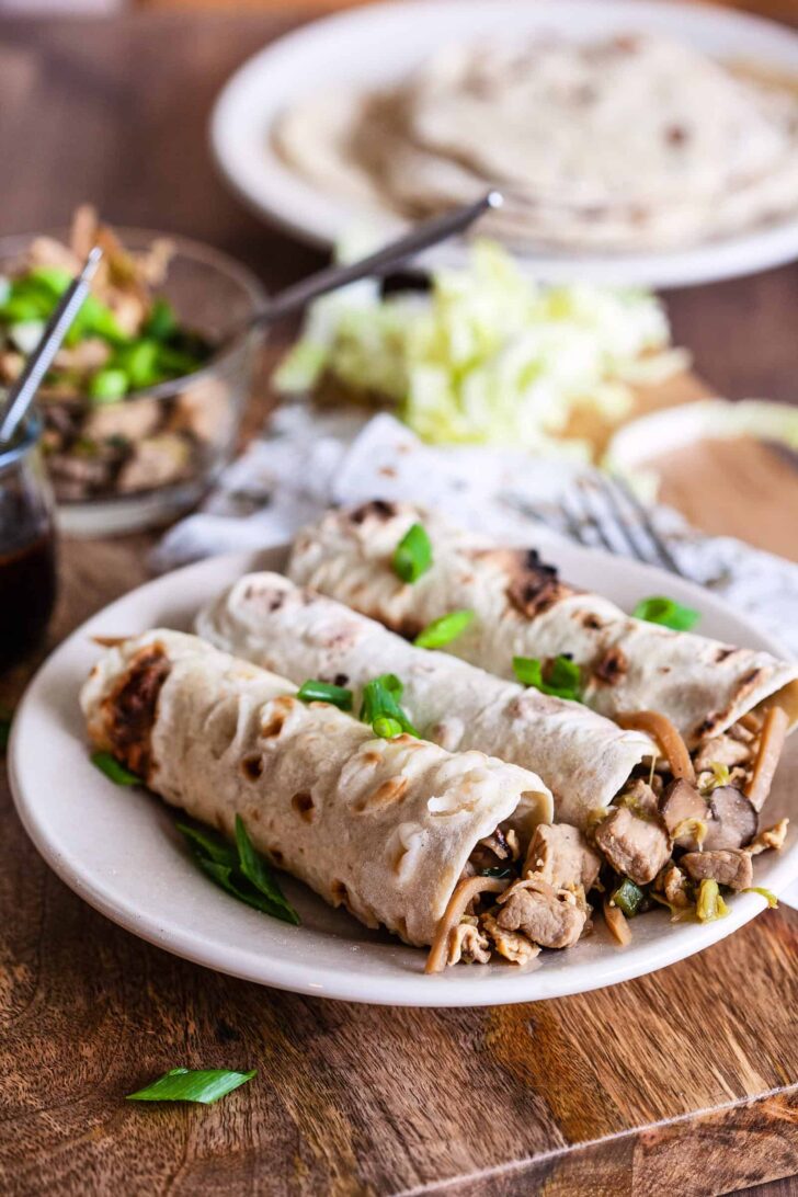 moo shu pork pancakes