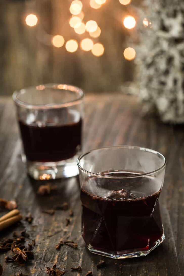 Homemade mulled wine