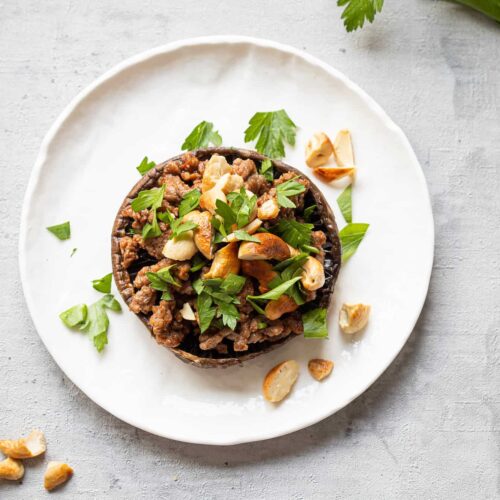 Stuffed portobello mushrooms