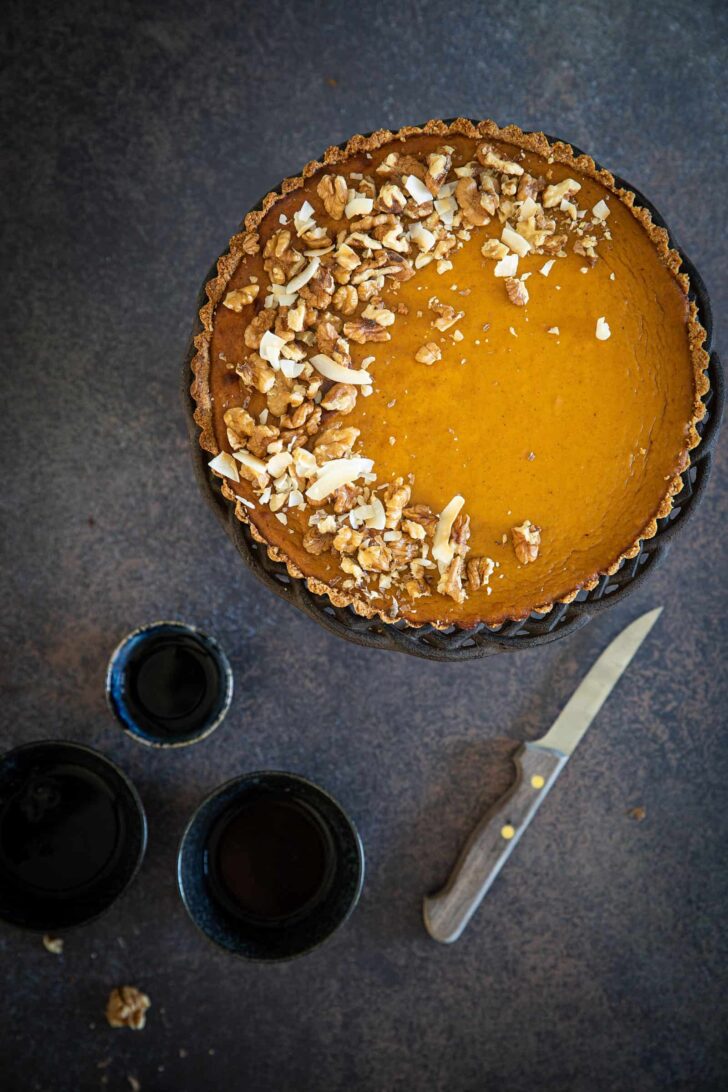 Healthy pumpkin pie
