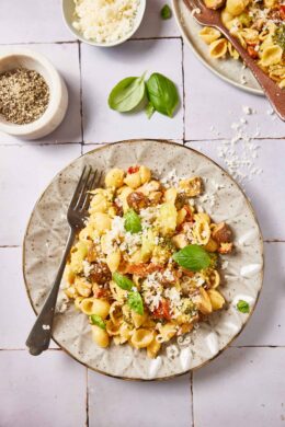 Pasta with mushrooms