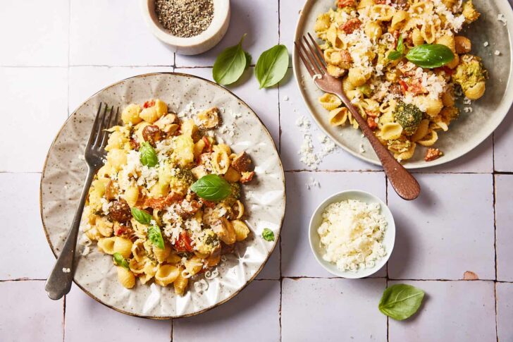 Pasta with mushrooms