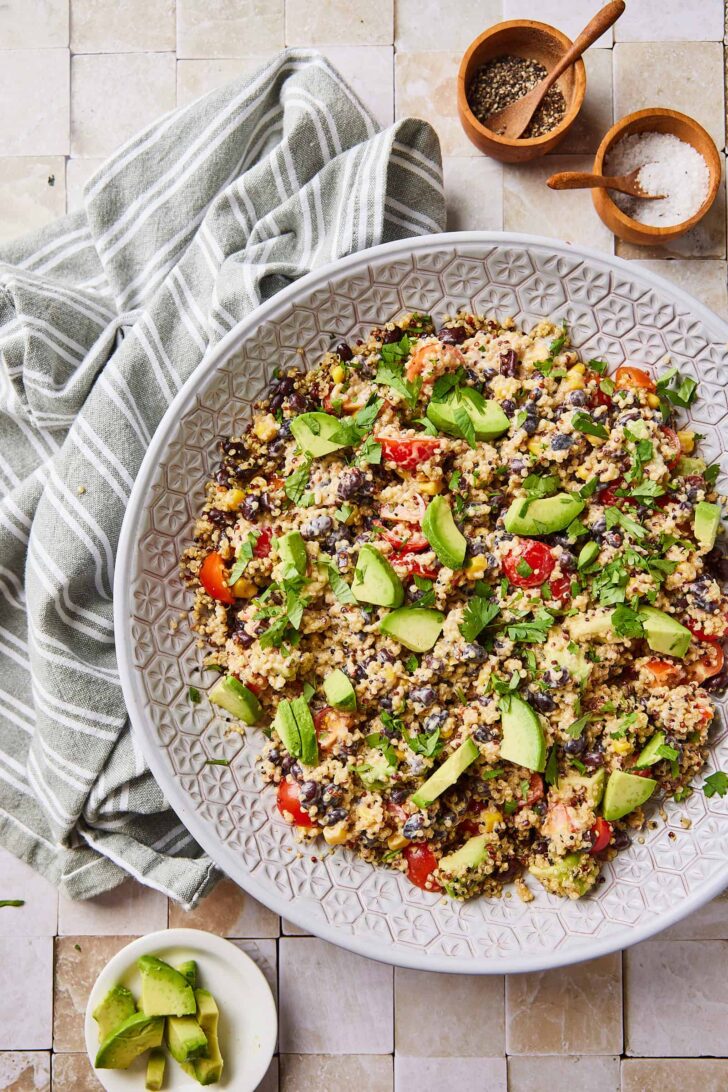 quinoa salad with chipotle dressing