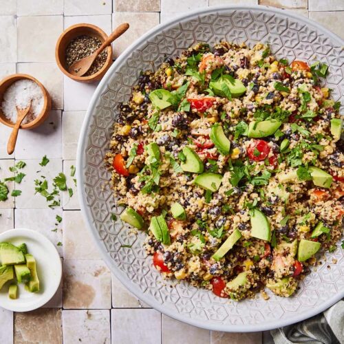 Quinoa salad with chipotle dressing
