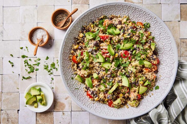 Quinoa salad with chipotle dressing